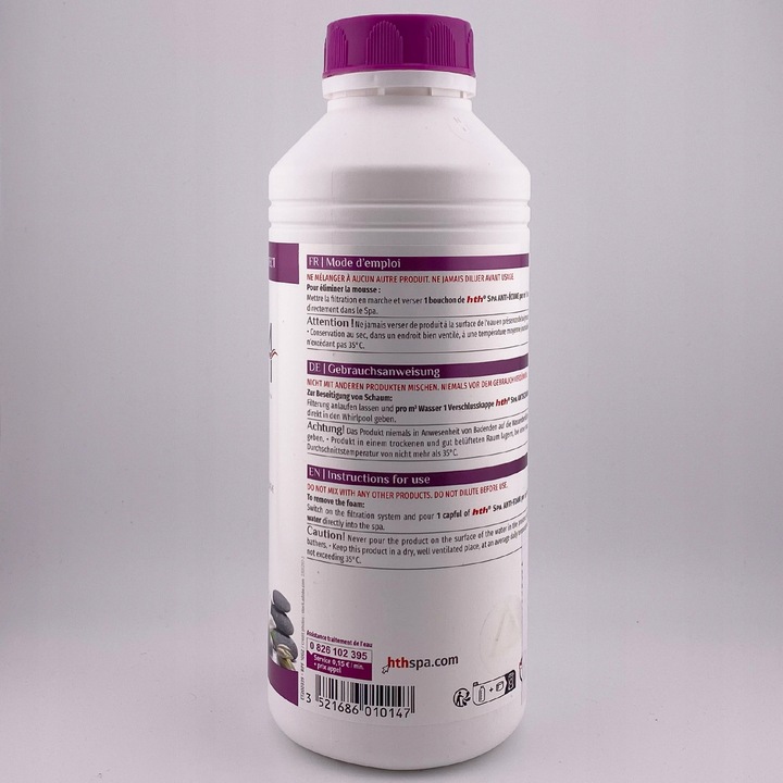HTH ANTYMUS Antypiana 1L DO BASENÓW JACUZZI SPA Środek Usuwający Pianę