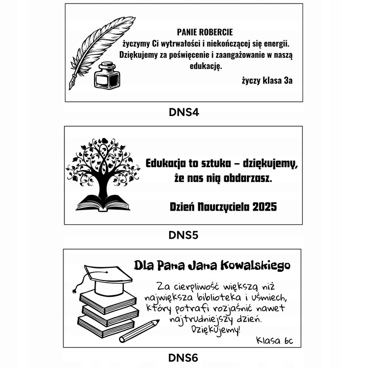 Zestaw Piśmienniczy z Dedykacją Grawerem w Etui na Prezent