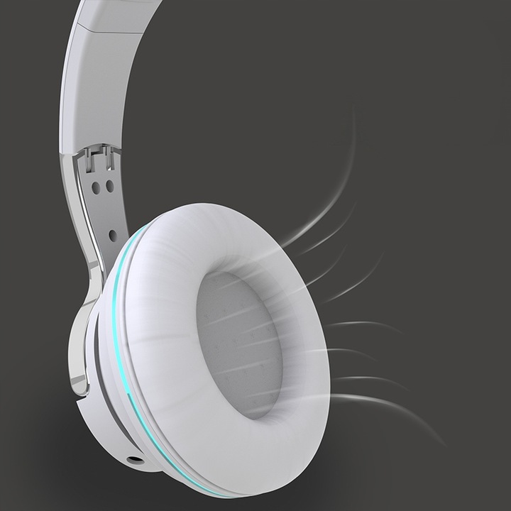 SŁUCHAWKI BEZPRZEWODOWE H2 BLUETOOTH MP3 NAUSZNE MIKROFON RGB DLA