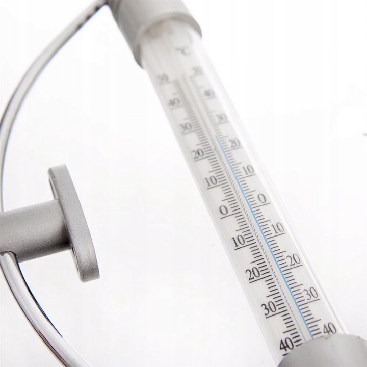 Nowoczesny TERMOMETR OKIENNY balkonowy zewnętrzny ścienny ogrodowy na