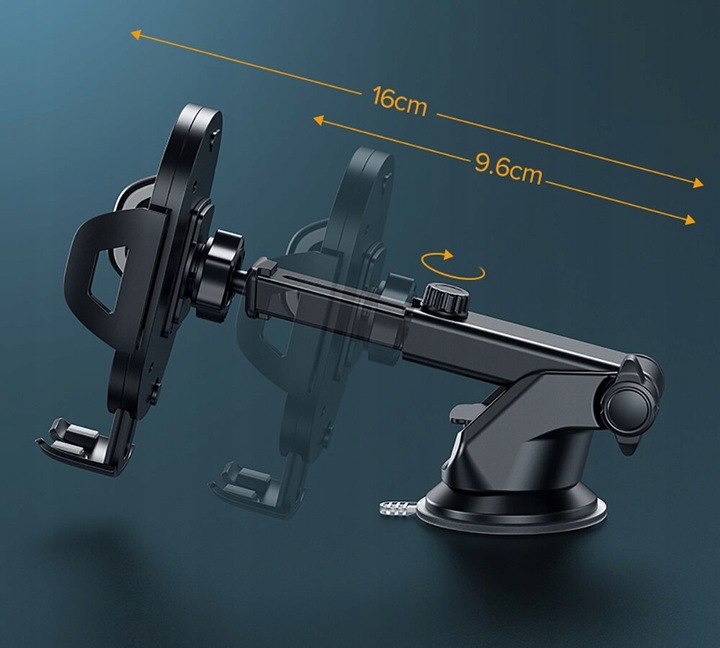 UCHWYT DO SAMOCHODU NA TELEFON SZYBĘ KOKPIT SOMOCHODOWY REGULOWANY