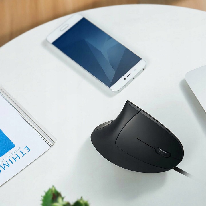 Myszka wertykalna RENEW FORCE pionowa MYSZ ergonomiczna przewodowa CICHA