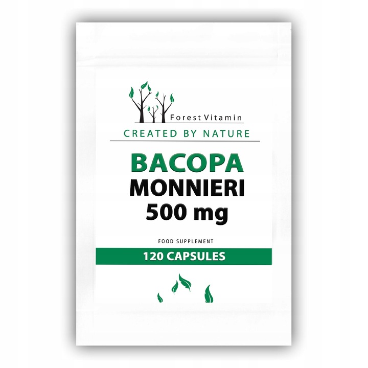 BAKOPA BACOPA MONNIERI 120kaps 500mg STRES PAMIĘĆ