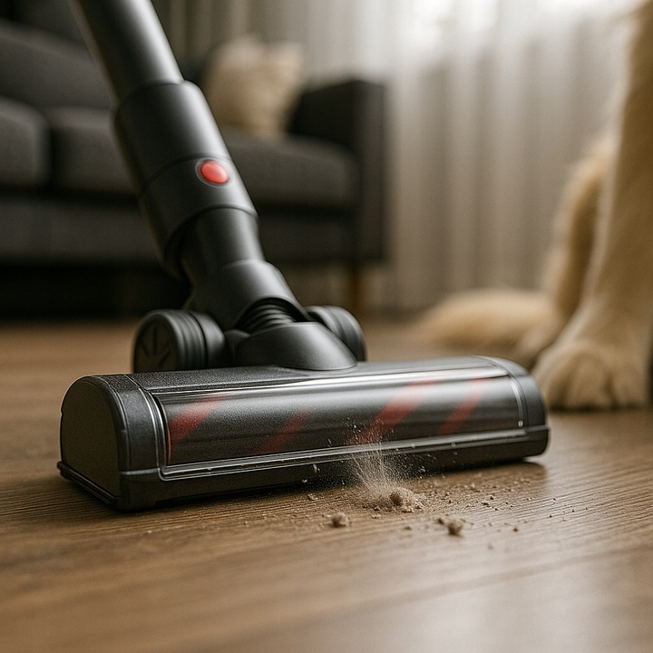 ODKURZACZ PIONOWY BEZPRZEWODOWY 31 kPa 400W HEPA Elektroszczotka LED