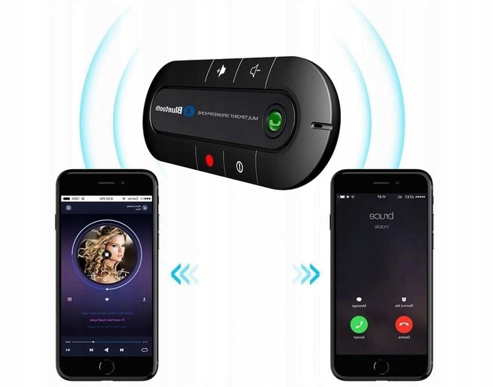 ZESTAW GŁOŚNOMÓWIĄCY SAMOCHODOWY BLUETOOTH 4.1