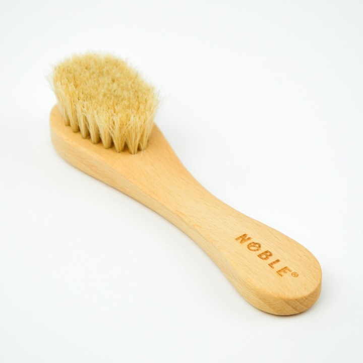 Szczotka naturalna z konia do masażu na sucho twarzy dekoltu biustu