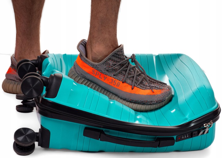 WALIZKA MAŁA NIEZNISZCZALNA KABINOWA RGL 4 PODWÓJNE KÓŁKA POLIPROPYLEN