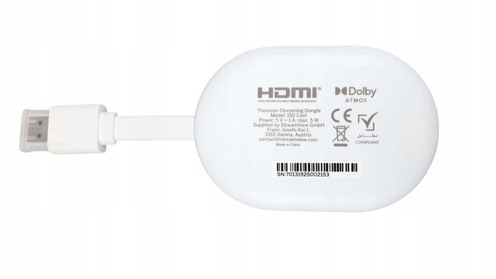 TV Stick THOMSON Cast 150 SMART TV 4K Google TV ANDROID Box Chromecast