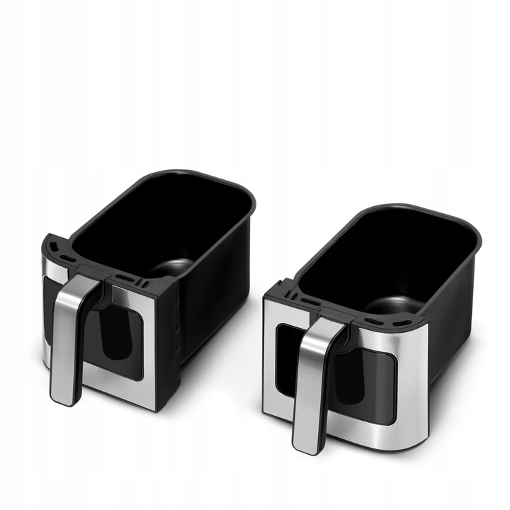 FRYTKOWNICA BEZTŁUSZCZOWA DWUKOMOROWA PODWÓJNA 9 PROGRAMÓW LED 9L