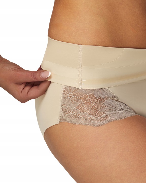 majtki wyszczuplające bezszwowe poporodowe mocno modelujące koronkowe x3