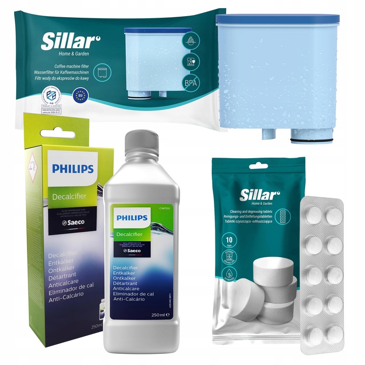 Zestaw do czyszczenia ekspresu Philips Saeco: odkamieniacz tabletki