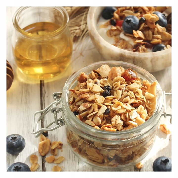 GRANOLA KLASYCZNA 3 KG BEZ OLEJU PALMOWEGO ZE SŁONECZNIKIEM LNEM MUSLI