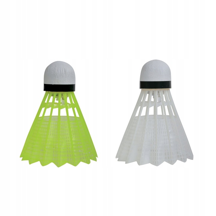 Zestaw 3 Lotek Lotki do Badmintona Świecące LED