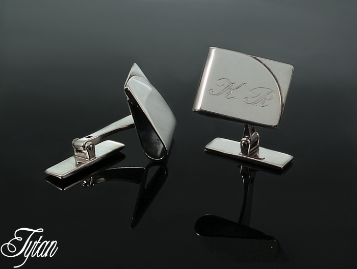 Srebrne spinki do mankietów GRAWER srebro 925