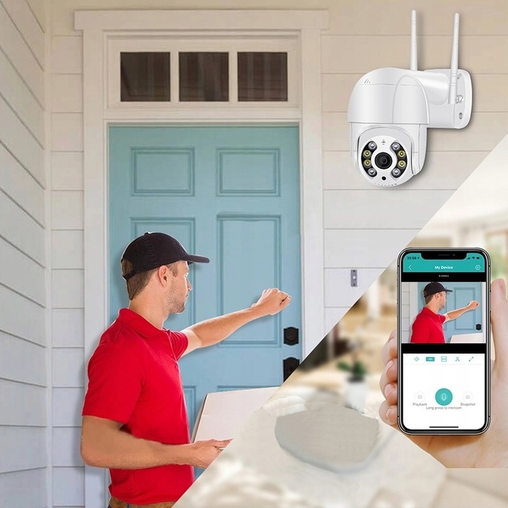 KAMERA ZEWNĘTRZNA OBROTOWA BEZPRZEWODOWA IP66 DIGICAM 2.0 WIFI FULL HD