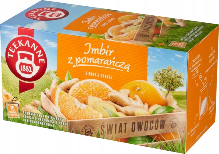 Teekanne Orange&Ginger, Ginger&Lemon, Ginger Mango, Ginger Elderflower 4szt