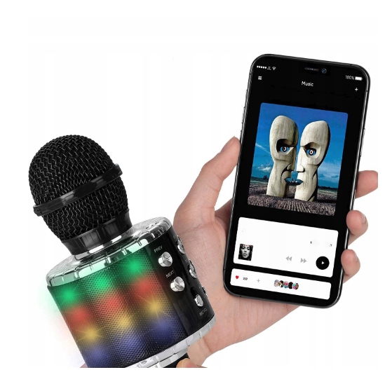 MIKROFON BEZPRZEWODOWY KARAOKE BLUETOOTH KOLORY