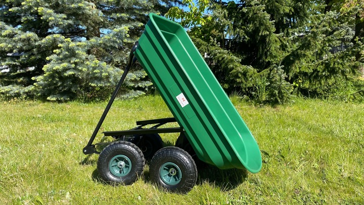 TACZKA WYWROTKA WÓZEK OGRODOWY PRZYCZEPKA METCOR 3w1 TC2145 XXL