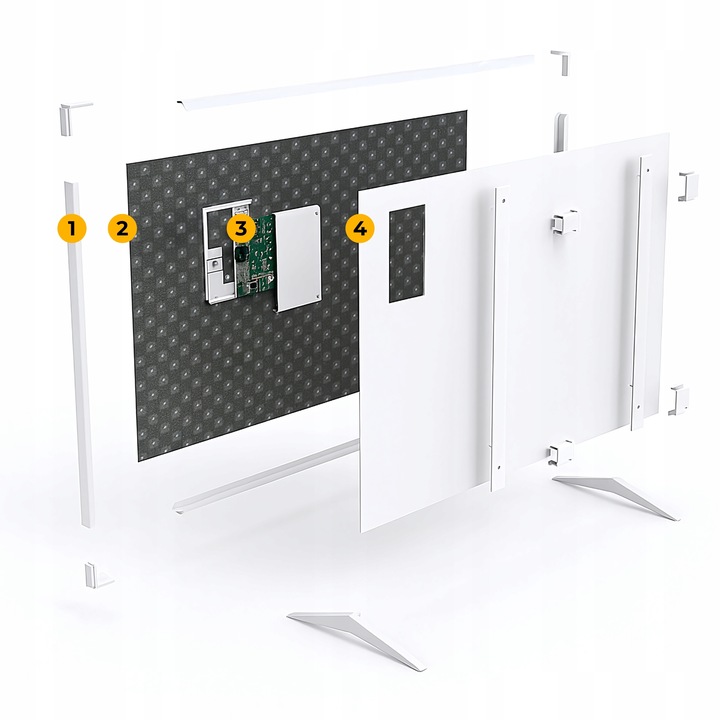 Grzejnik na podczerwień promiennik ciepła WarmUp 770W WiFi Tuya LED