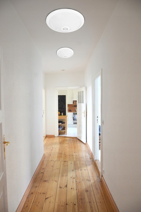 Plafon LED lampa Sufitowa Panel Czujnik Ruchu E27 na żarówkę natynkowy