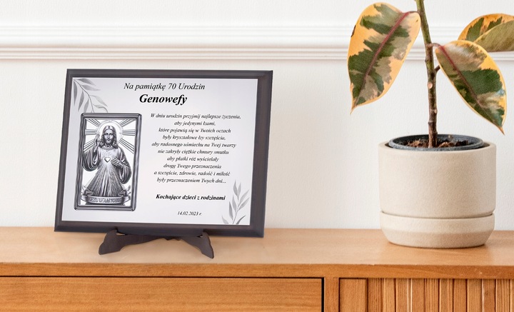 PREZENT NA URODZINY 18 30 40 45 50 60 65 70 80 90 OBRAZ W OZDOBNYM PUDEŁKU