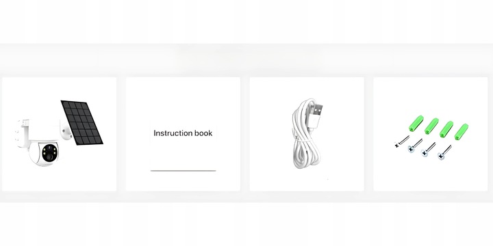 ZEWNĘTRZNA KAMERA SOLARNA OBROTOWA IP WIFI 4MP FULL HD DO MONITORINGU KARTA