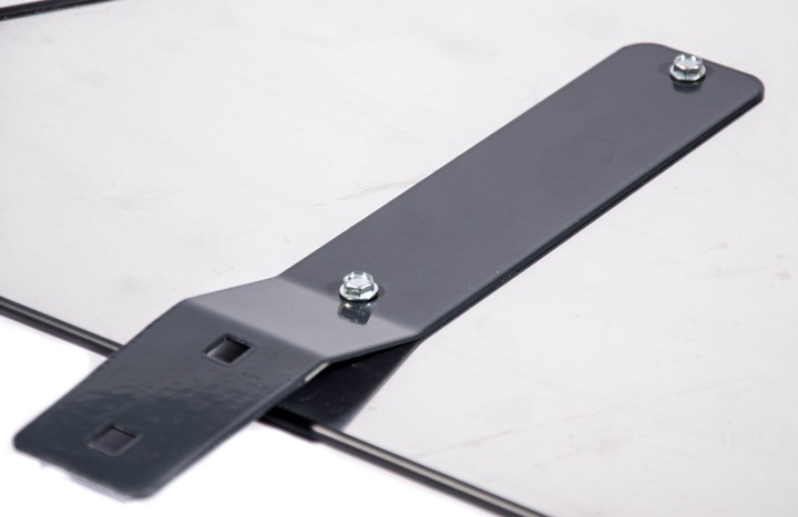 TRÓJKĄT OSTRZEGAWCZY Z UCHWYTEM POJAZD WOLNOBIEŻNY METAL POLSKI HOMOLOGACJA