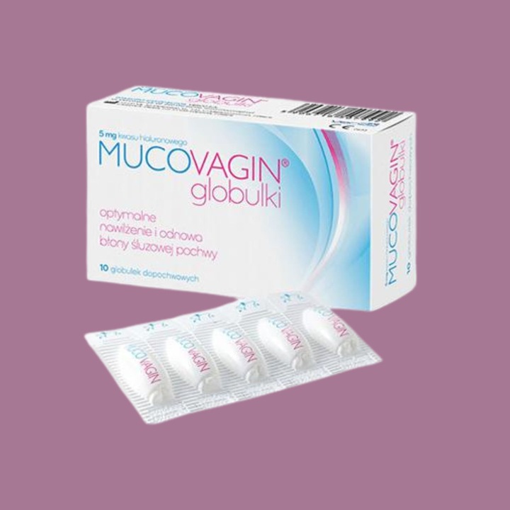MUCOVAGIN Globulki dopochwowe 10 szt