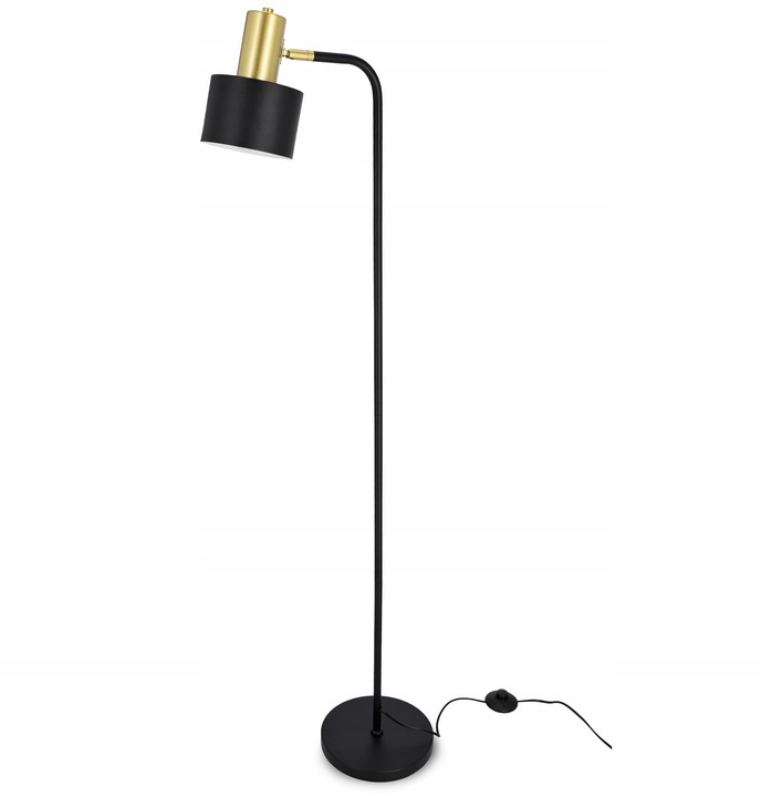 Lampa Stojąca Podłogowa LED Lampka Do Czytania Nocna 1X E27 Włącznik