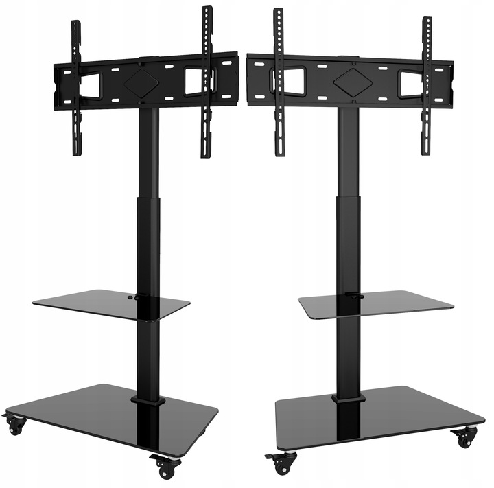 Stojak podlogowy TV na kółkach mobilny 32 40 43 48 50 55 58 65 cali