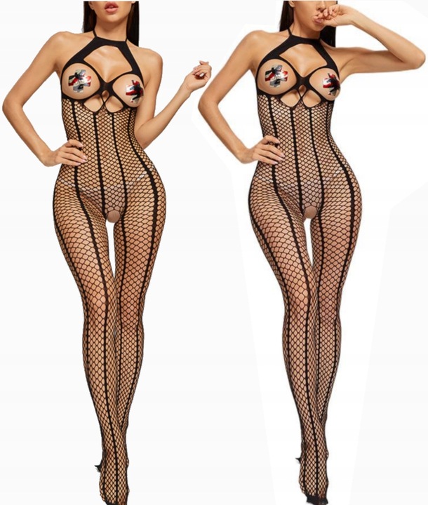 BODY KORONKA BODYSTOCKING DLA PAŃ OTWARTY KROK