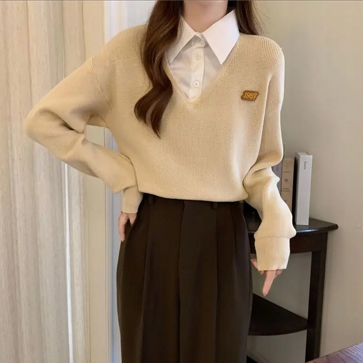 KOŁNIERZ Z ZAPIĘCIEM BIAŁA FAŁSZYWA DAMSKA KOSZULA BIAŁY KOŁNIERZYK