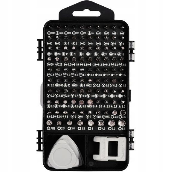 ZESTAW PRECYZYJNYCH ŚRUBOKRĘTÓW 115w1 TORX WKRĘTAK