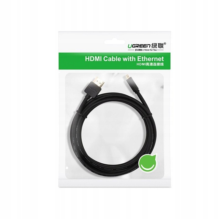 UGREEN MOCNY KABEL HDMI - MICRO HDMI 19 PIN 2.0V 4K 60HZ 30AWG 1,5M