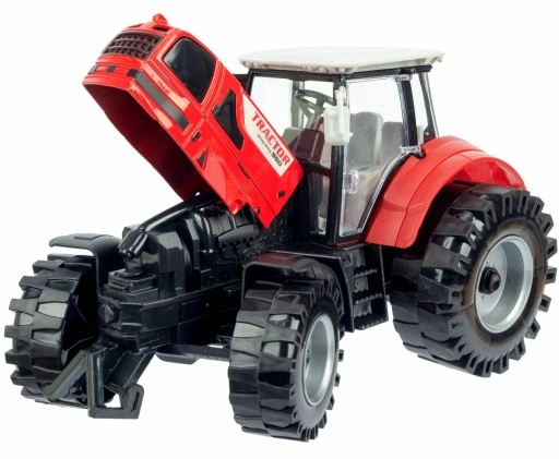 Duży Traktor z Przyczepą Ciągnik NAPĘD Ruchome elementy