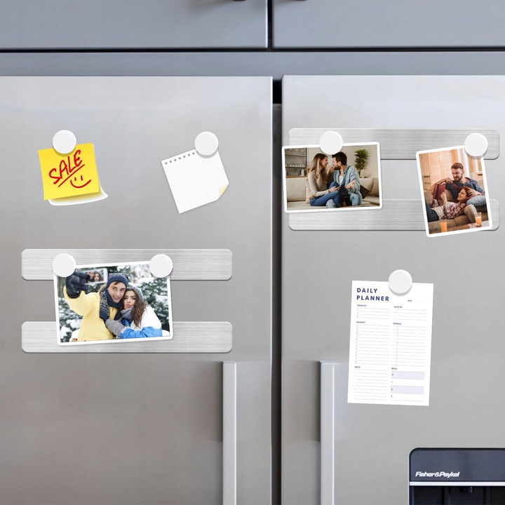 Magnesy na lodówkę do tablic okrągłe MOCNE białe z magnesem 20 mm 40