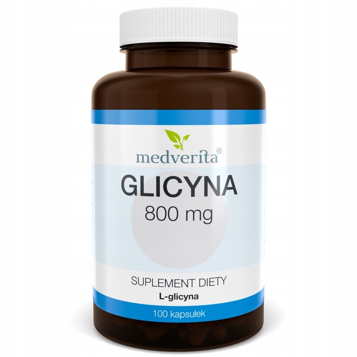 GLICYNA 800mg L-glicyna Aminokwas - 100 kapsułek
