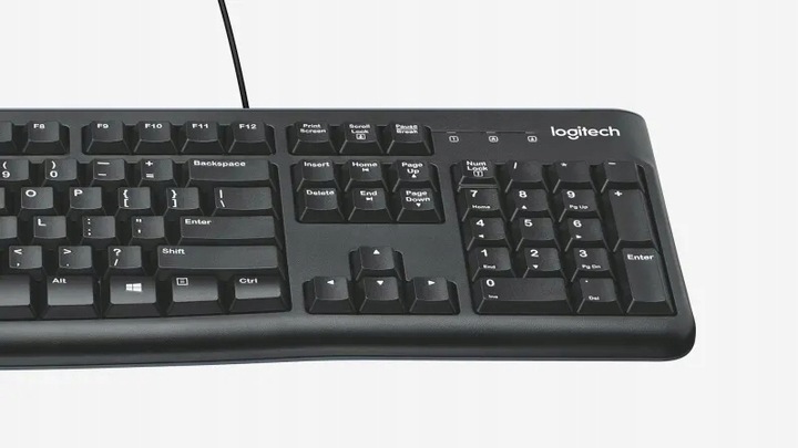 ZESTAW CICHA MEMBRANOWA KLAWIATURA I MYSZ PRZEWODOWA LOGITECH MK120