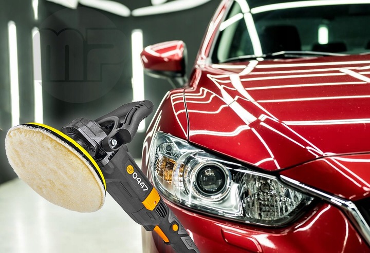 POLERKA SAMOCHODOWA SZLIFIERKA 4x GĄBKA REGULACJA OBROTÓW 2600W +MP Majster