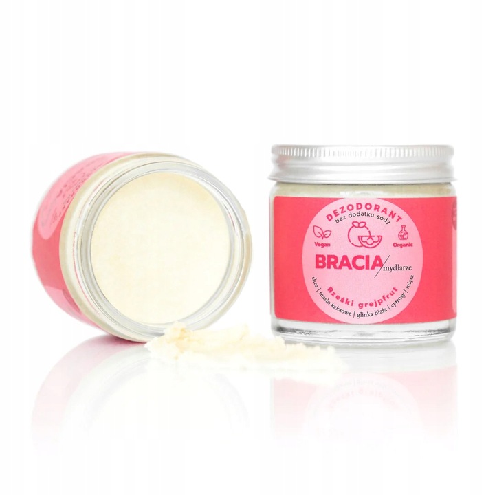 Dezodorant w kremie bez dodatku sody Rześki Grejpfrut Bracia Mydlarze 60 ml