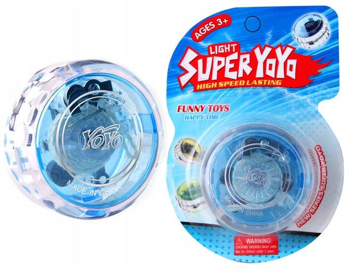 JOJO GRA ZRĘCZNOŚCIOWA YOYO ZABAWKA ŚWIECĄCE 4 szt JO-JO NA POCZĄTEK