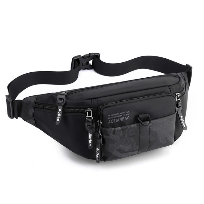 Torebka saszetka BIODRÓWKA NERKA męska POJEMNA SOLID PREMIUM BARDZO DUŻA