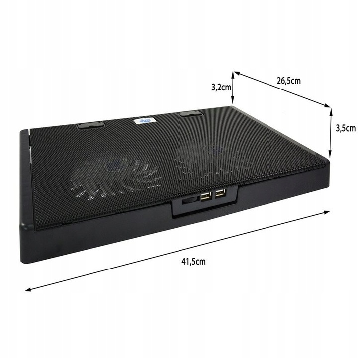 PODSTAWKA-PODKŁADKA CHŁODZĄCA POD LAPTOP-A 15-17" PODKLADKA POD LAPTOPA USB