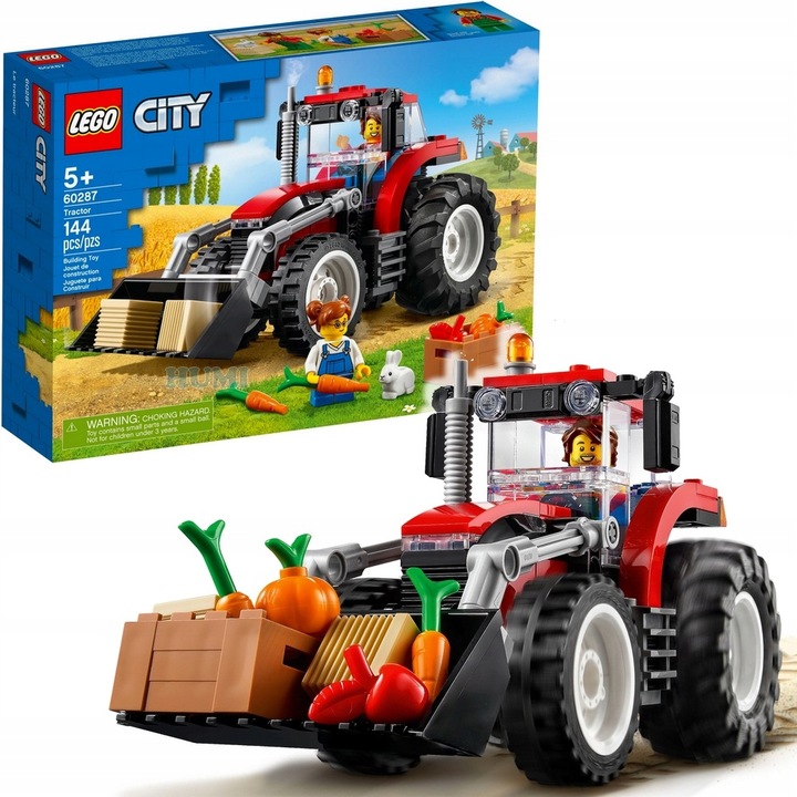 LEGO FARMA 60287 - TRAKTOR Z RUCHOMĄ ŁYŻKĄ CIĄGNIK