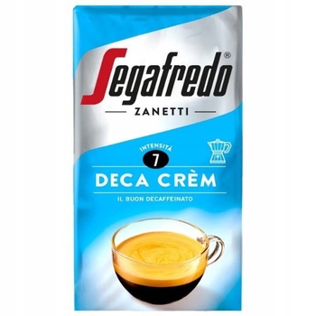 1x 250g SEGAFREDO ZANETTI Deca Crem kawa mielona