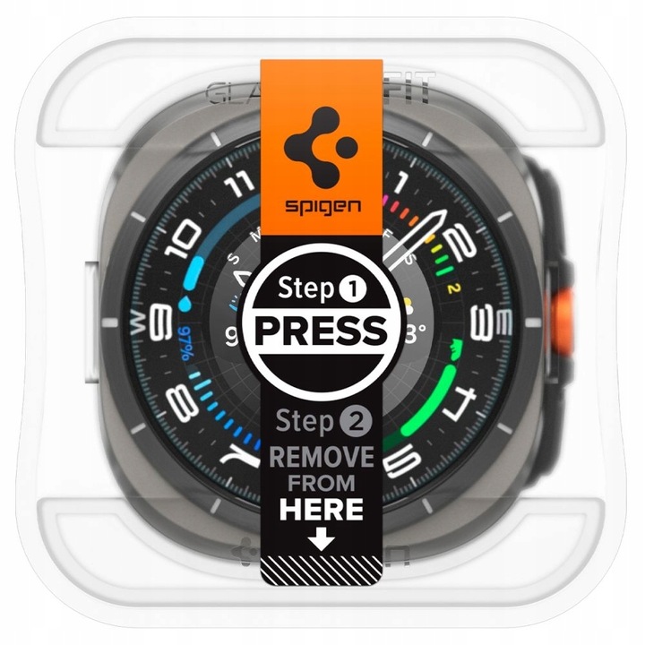 2x SZKŁO Hartowane SPIGEN EZ + Aplikator do Samsung Galaxy Watch Ultra 47mm