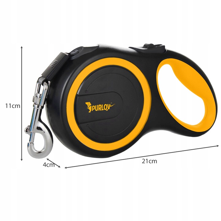 Smycz Automatyczna dla Psa Taśma z Blokadą do 50kg