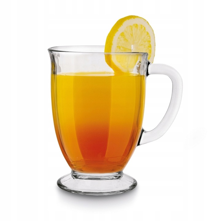 Szklane KUBKI DO KAWY HERBATY szklanki DO NAPOJÓW 6xKUBEK CARLO 450ml Tadar