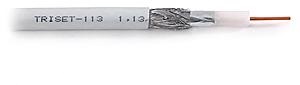 Przewód koncentryczny antenowy 75 Om TRISET-113 Eca CU miedziany A 50m