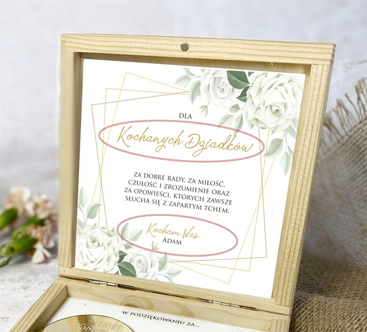 PREZENT NA DZIEŃ BABCI I DZIADKA PODZIĘKOWANIE